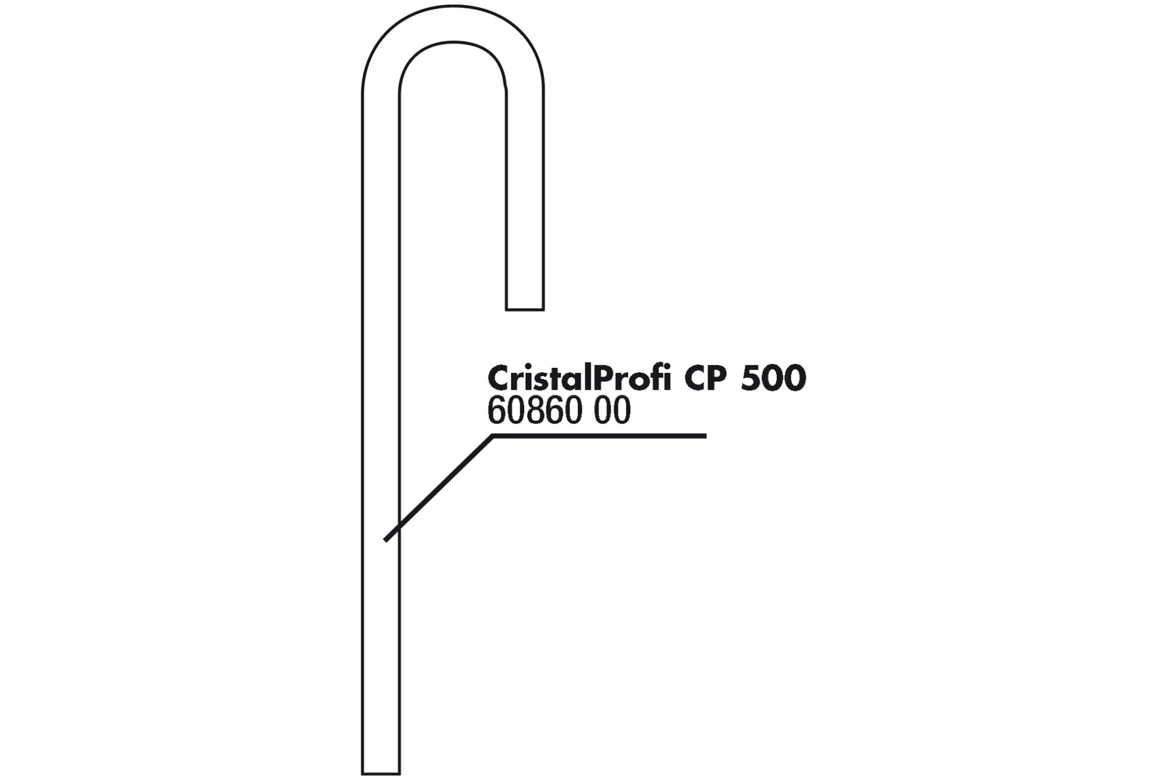 JBL CP U-Rohr Einlauf, 16/22 mm (Ansaugrohr)